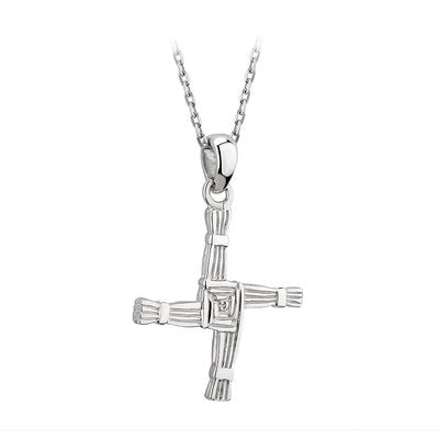 Sterling Silver St. Bridget Cross Pendant