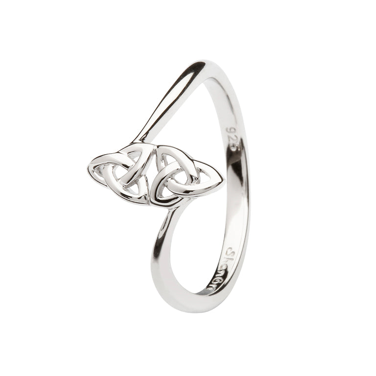 Sterling Silver Double Trinity Knot Ring