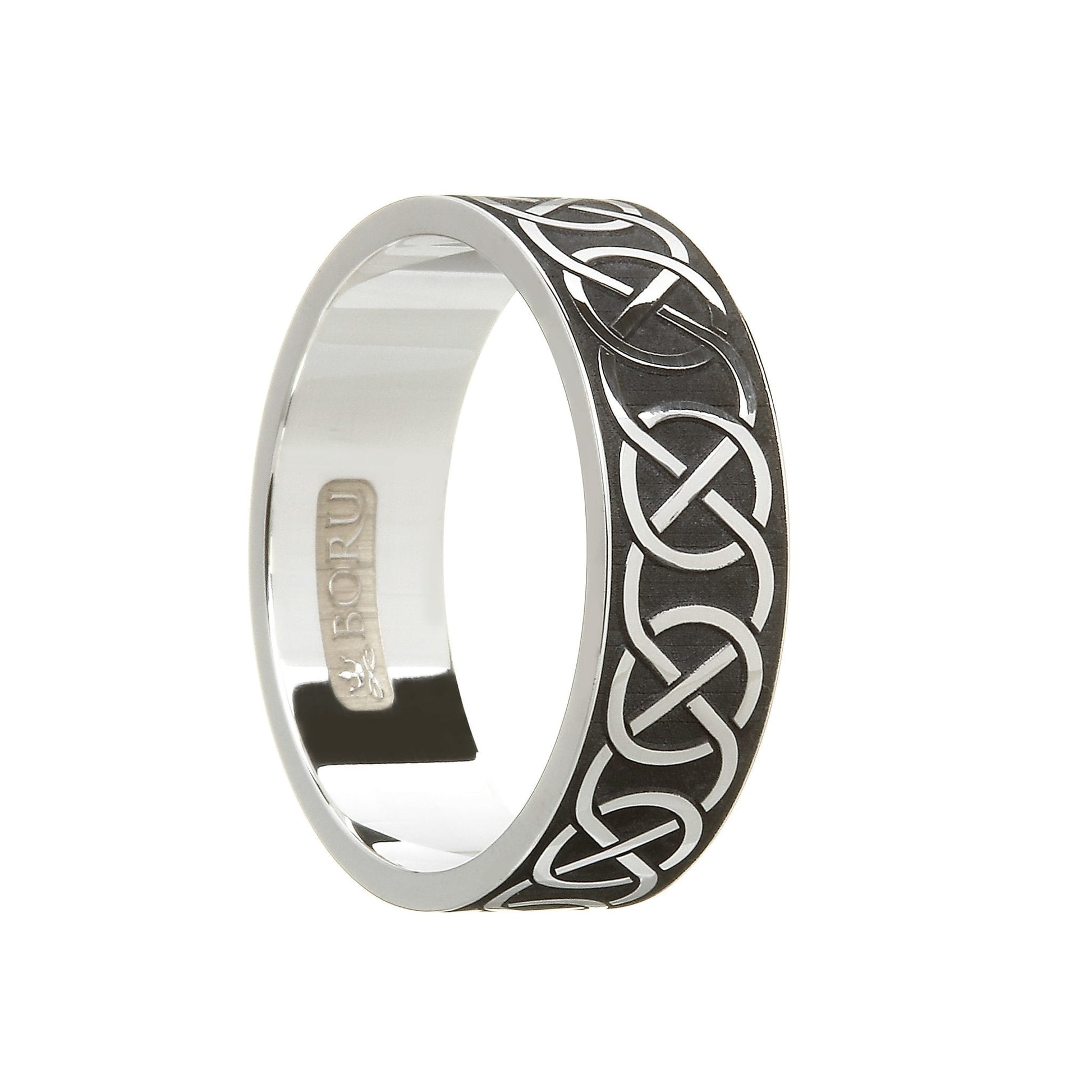 Sterling Silver Men's Closed Celtic Knot Wedding Ring