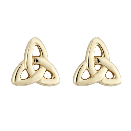 10ct Gold Small Trinity Knot Stud Earrings